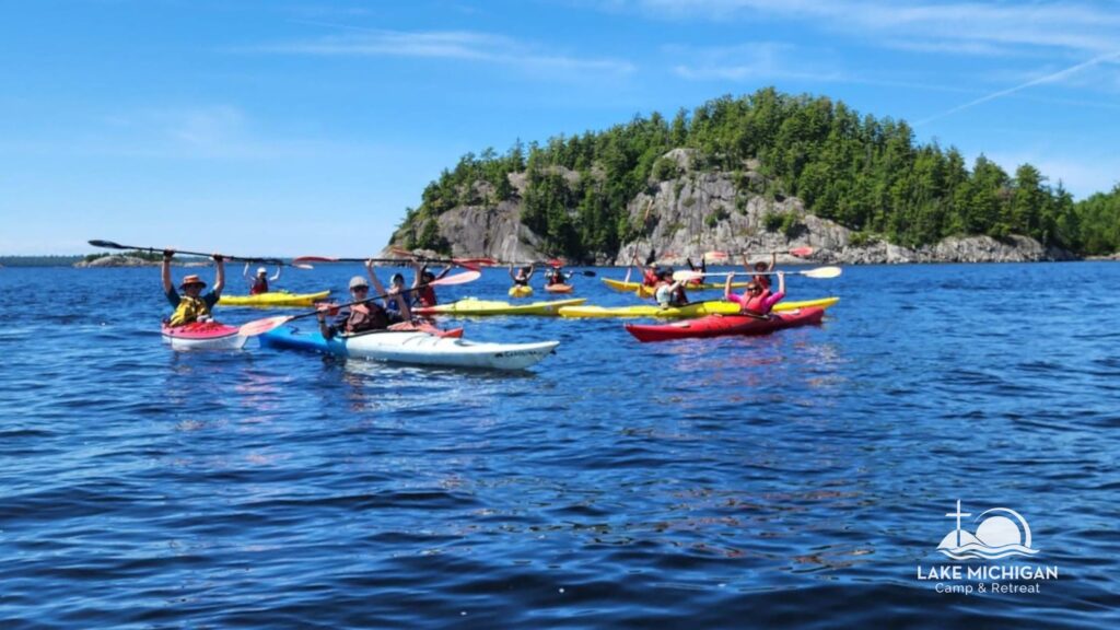 kayakers on Lake Superior